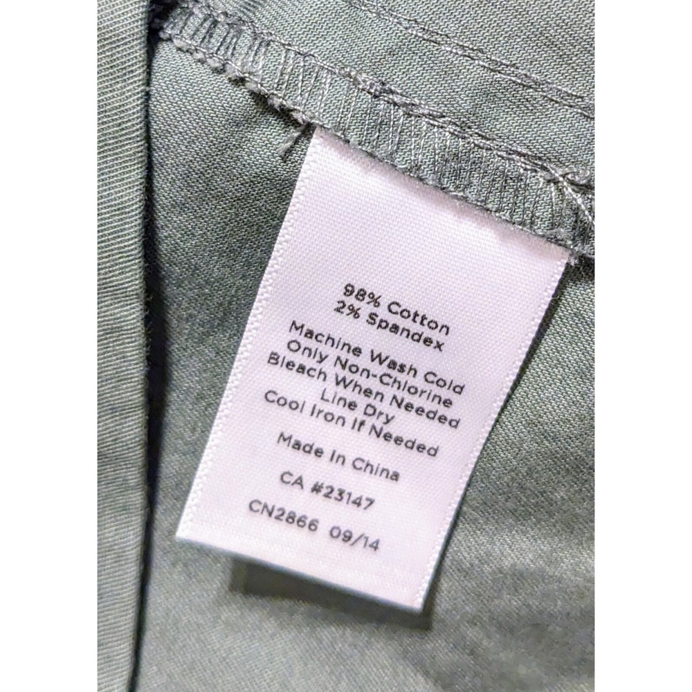 Talbots Olive Green Jacket Blazer Structured Button Details Sz 4P - Picture 8 of 8